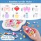 TINKRSTUFF Assorted 170-230PCS Mixed Colors Acrylic Beads for Bracelet Making, Flower Bow Butterfly GummyBear Aesthetic Bracelet Charms,Cute Beads for Jewelry Making DIY Necklace Keychain Phone Charm